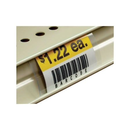 0.001 In. H X 1.25 In. W X 3 In. L Clear Utility/Parts Bin Tag Holder Plastic